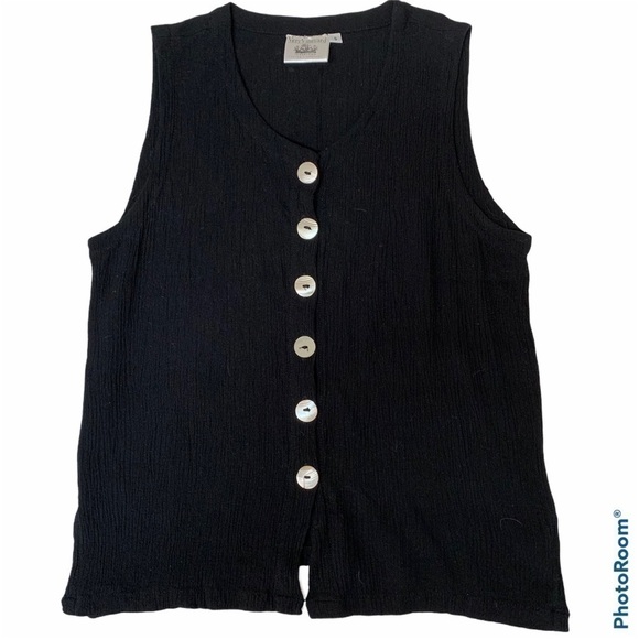 VERY Vineyard Sleeveless Button Up Top Size S - Picture 1 of 6